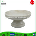 Wholesale New White Round Fruit Platter Stone Marble Cake Stands